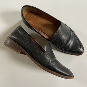 Madewell Frances Loafer Black Leather Pointed Toe